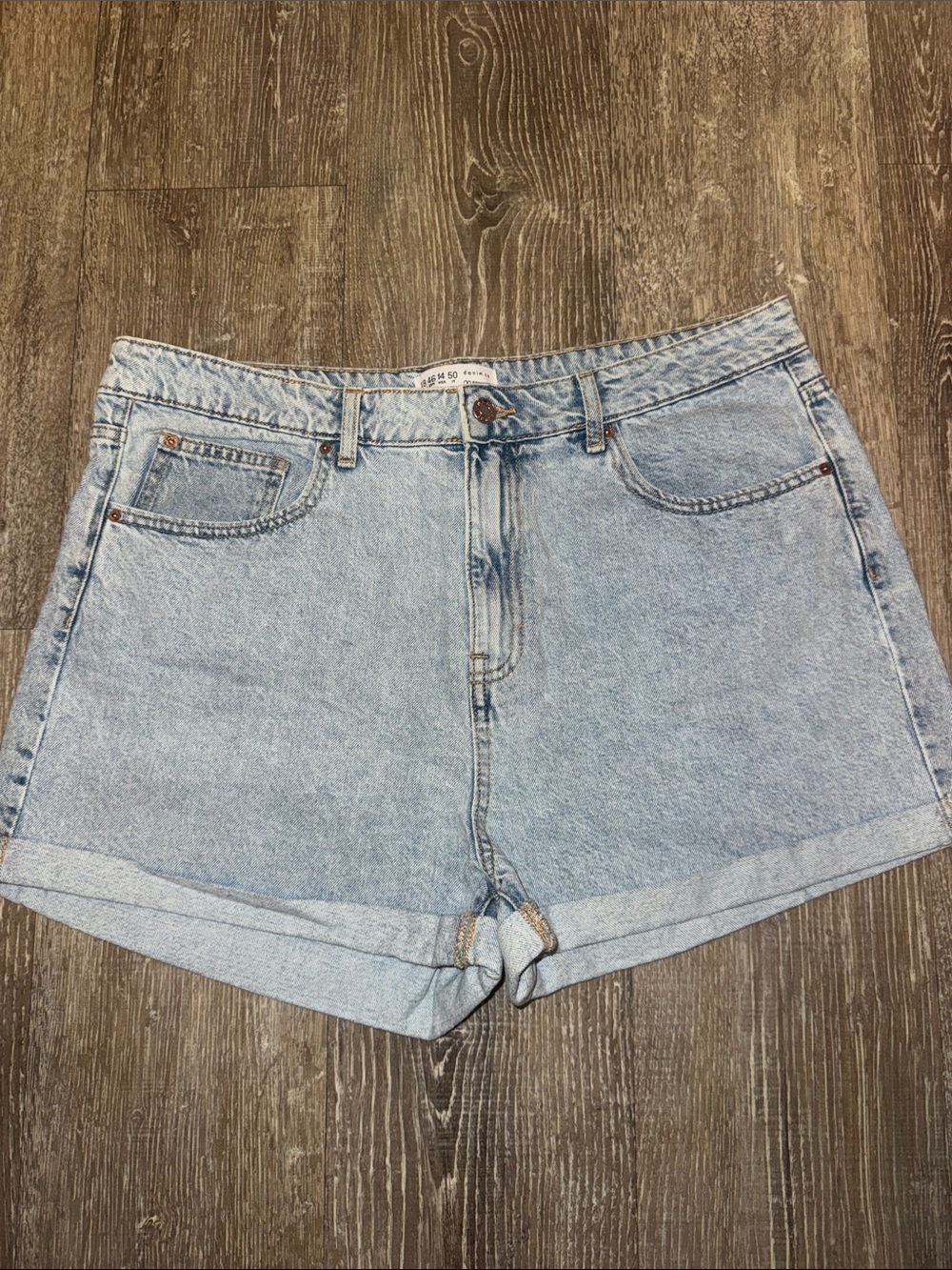 High waisted Light Wash Denim Women’s Shorts